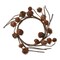 8-inch Pinecone and Bell Wreath Fall Harvest Wall Decoration Tabletop Centerpiece Fireplace Mantel Decoration Candle Vase Accessory